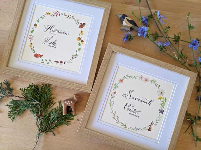 Custom Watercolour Wreaths