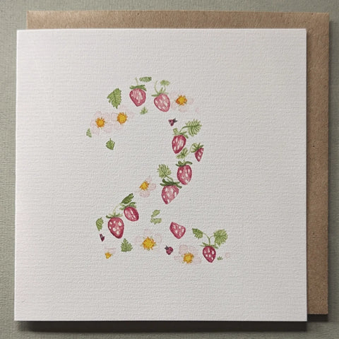 Strawberries 2 Birthday Card