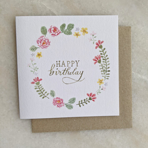 Birthday Wreath Card