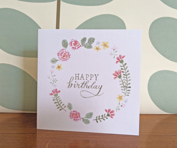 Birthday Wreath Card