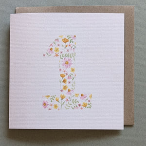 Floral 1 Birthday Card