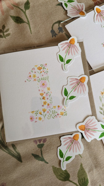 Floral 1 Birthday Card