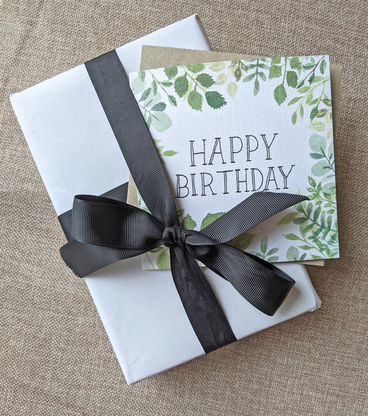 Foliage Happy Birthday Card