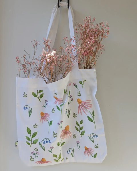 Organic Cotton Tote - Spring Flowers