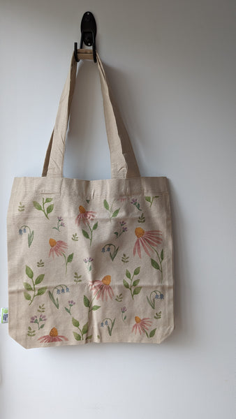 Organic Cotton Tote - Spring Flowers